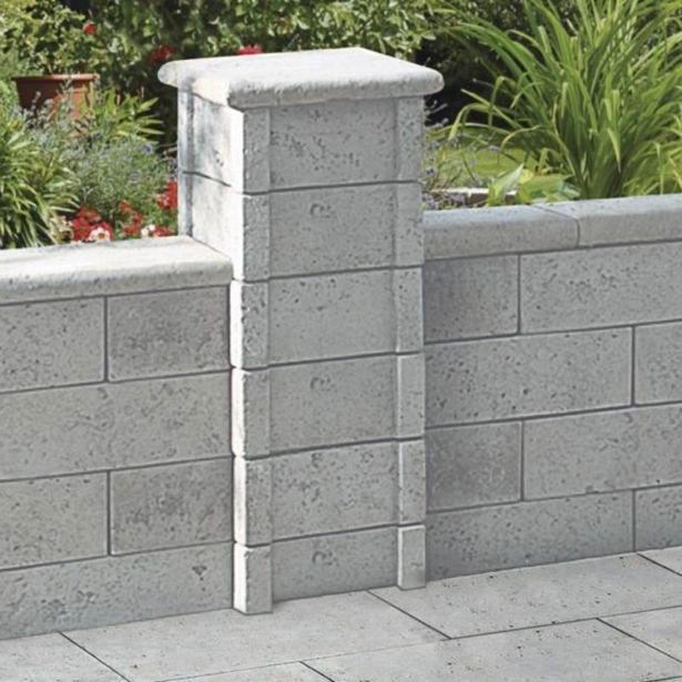 BETONSKI IZDELEK SEMMELROCK BRADSTONE ARGENTO ZID 30/30/15 CM, SREBRNO SIVA