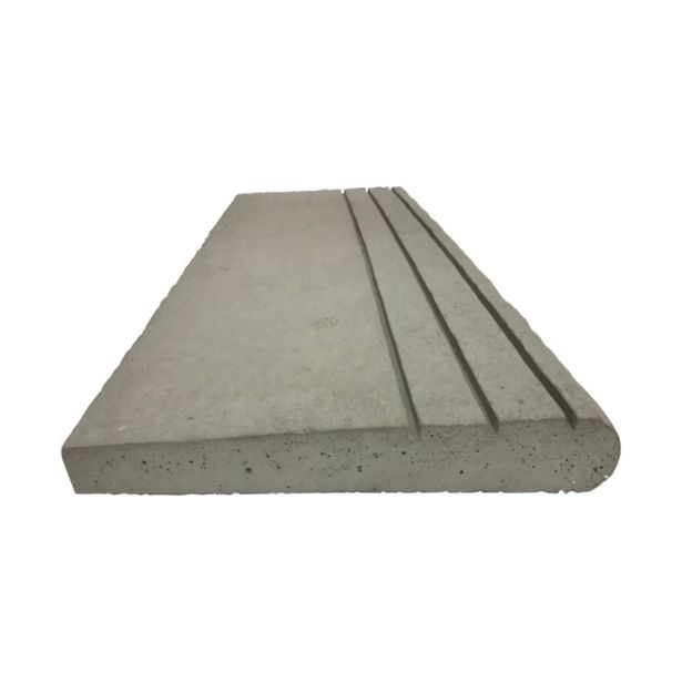 BETONSKA PLOŠČA SEMMELROCK BRADSTONE LIAS BAZEN ROB 45/45/3.3 CM, PEPEL SIVA
