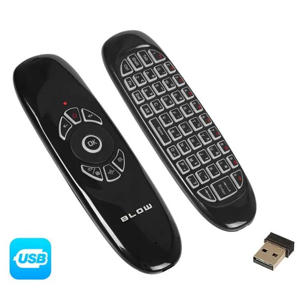 BREZŽIČNA MINI QWERTY TIPKOVNICA/DALJINEC BLOW MINI KS-3, WIFI