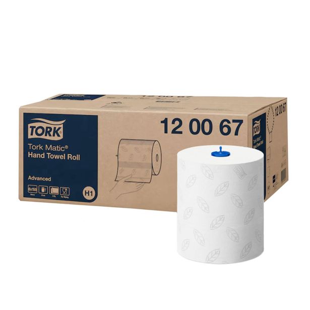 BRISAČE TORK V ROLI TORK MATIC 2 SL. SOFT BELE, FI 19 CM, 6/1