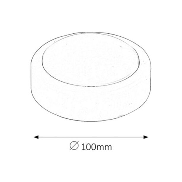 BRLIVKA RABALUX PUSH POTISNA 0.3W BELA