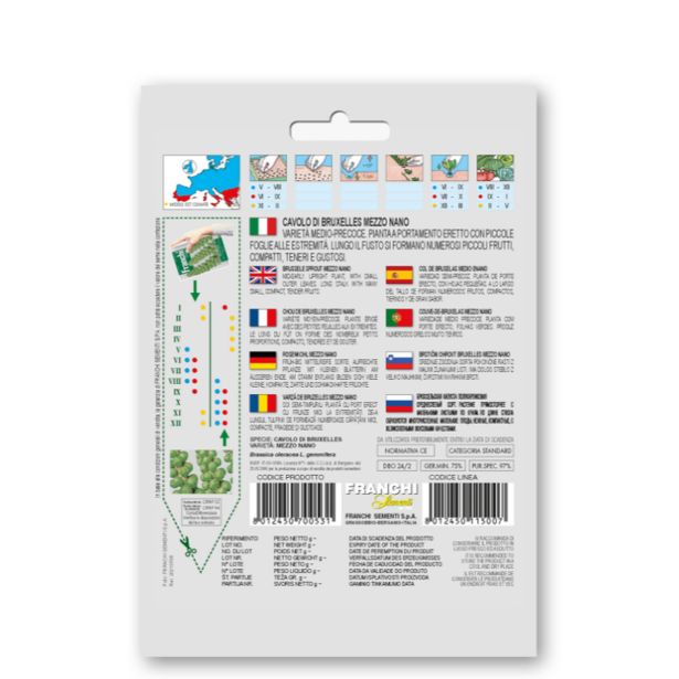 KAPUSNICA FRANCHI SEMENTI BRSTIČNI OHROVT BRUXELLES MEZZO NANO