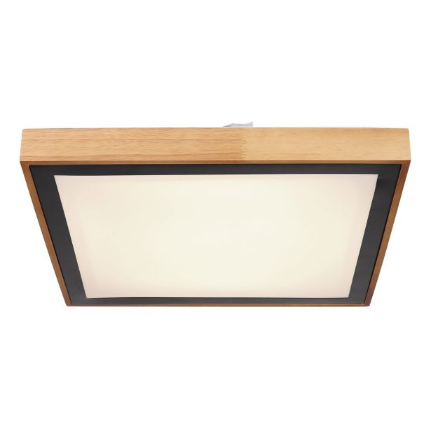 NADGRADNA STROP. SVETILKA BRUNO 24W CCT ČRNA / LES