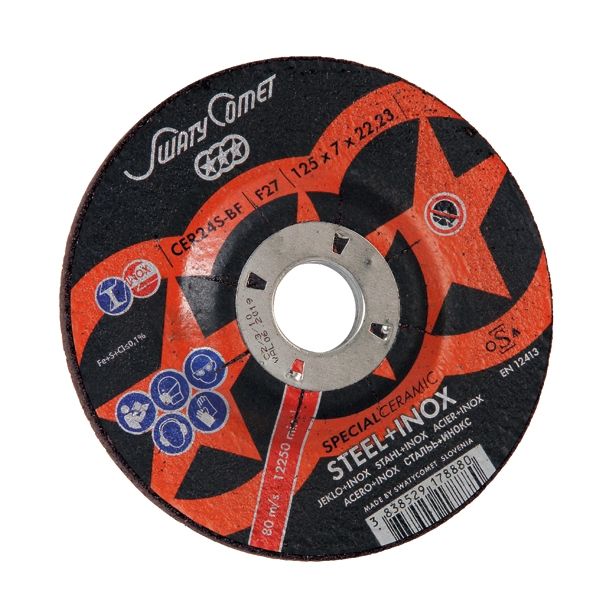 BRUSNA PLOŠČA ZA RF SWATYCOMET-S 125X7X22.23 MM KERAMIKA F27-DV CER24S-BF