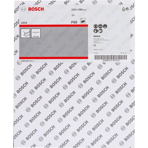 BRUSNI PAPIR FORMAT BOSCH 230X280 MM P80 J410 ZA KOVINO