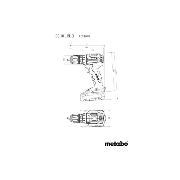 AKUMULATORSKI VRTALNIK METABO BS 18 L BL Q