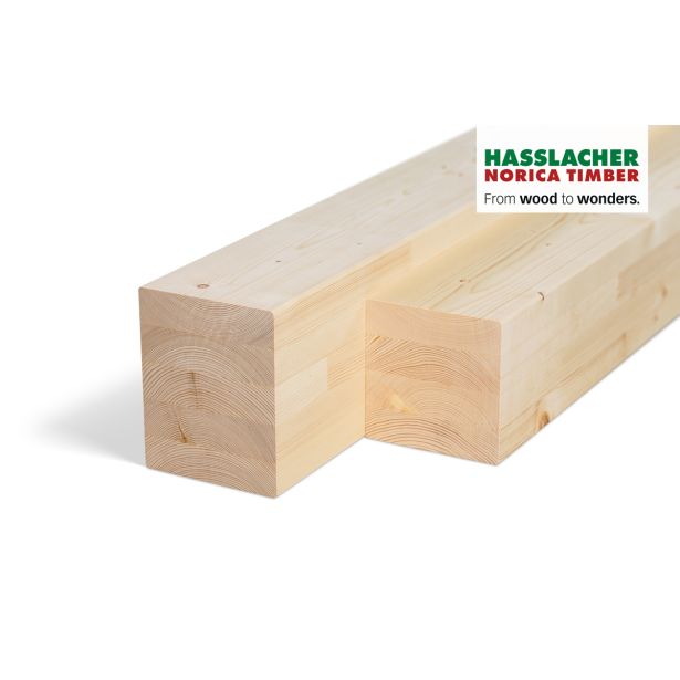 LEPLJENEC HASSLACHER NORICA TIMBER BSH 120X120X4000 MM SMREKA VIDNA KVALITETA