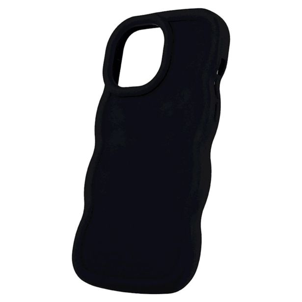 BUBBLE SILIKONSKI OVITEK ZA IPHONE 16 PLUS - ČRN
