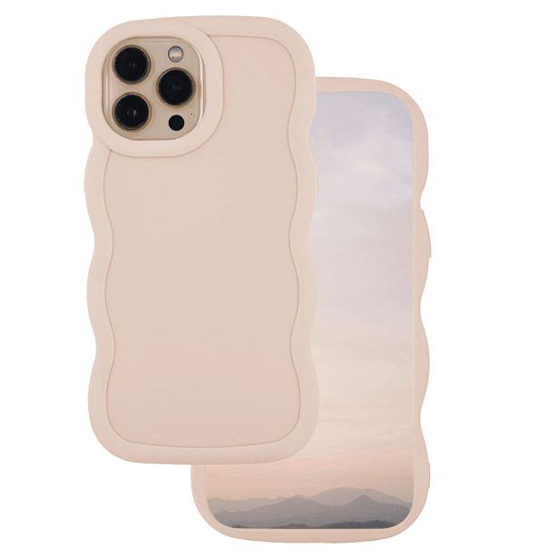 BUBBLE SILIKONSKI OVITEK ZA IPHONE 16 PRO - BEŽ