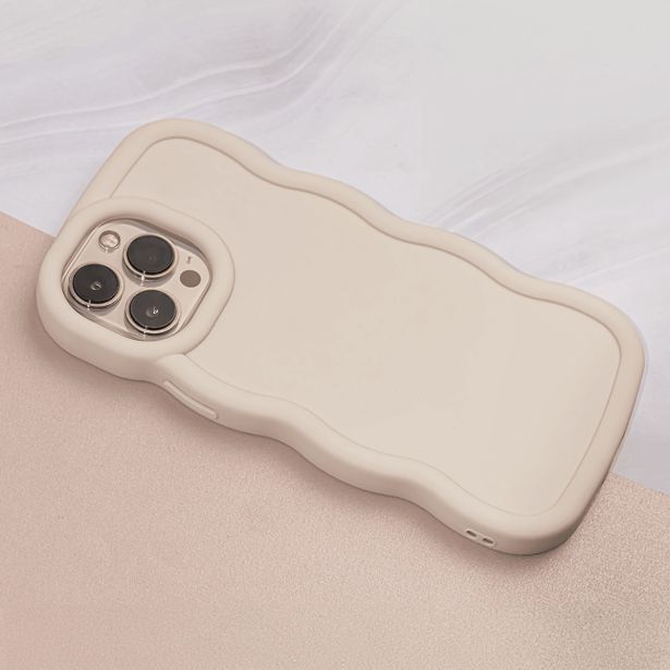 BUBBLE SILIKONSKI OVITEK ZA IPHONE 16 PRO - BEŽ