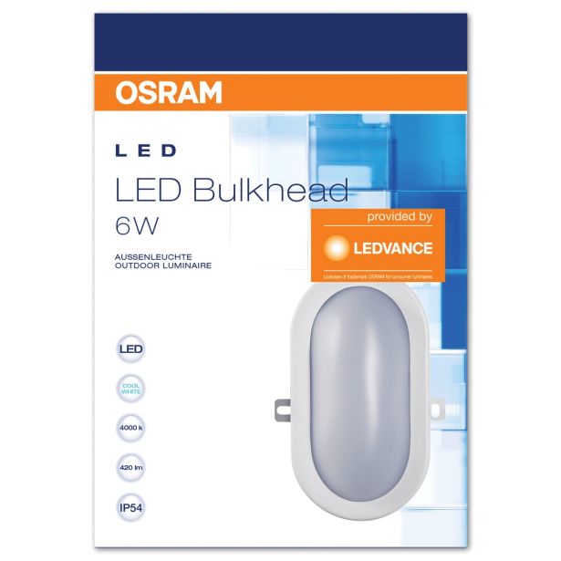 LADIJSKA SVETILKA LED OSRAM BULKHEAD 6W/840 WT