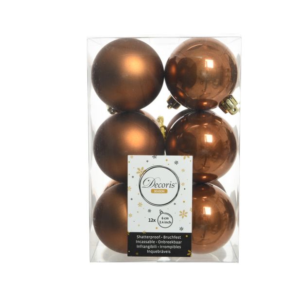 BUNKA IZ UMETNE MASE DECORIS BARVA CIMETA SIJOČA/MAT 12/1 FI 6 CM