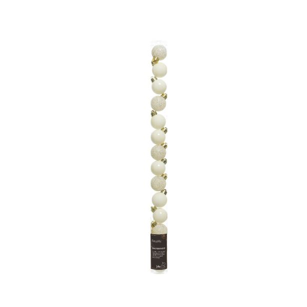BUNKA IZ UMETNE MASE DECORIS BELA V TUBI 14/1 FI 3 CM