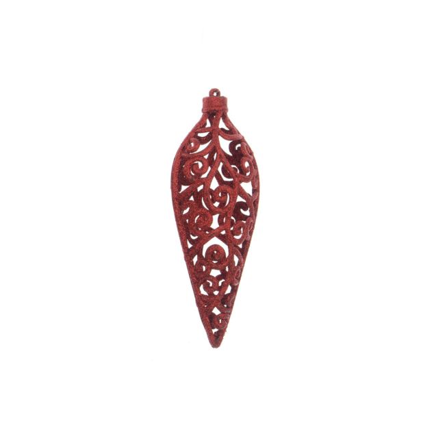 BUNKA IZ UMETNE MASE DECORIS FI 10 CM, RDEČA, VZOREC, SORTIRANO