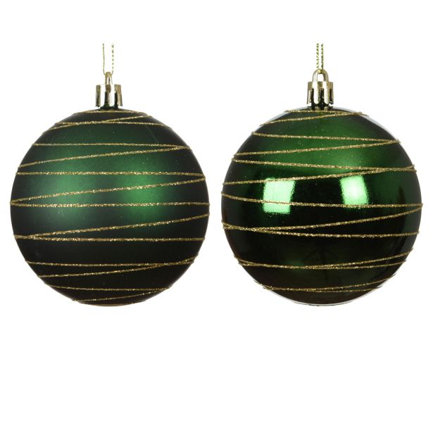 BUNKA IZ UMETNE MASE DECORIS FI 8 CM, ZELENA SIJOČA/MAT, SORTIRANO