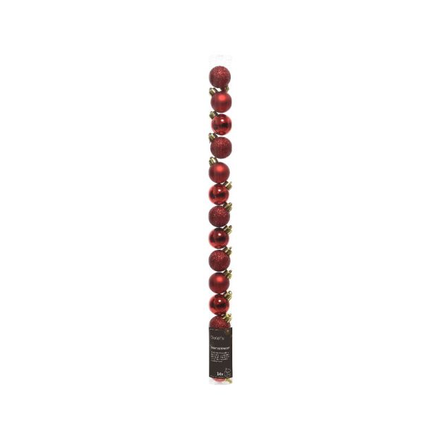 BUNKA IZ UMETNE MASE DECORIS RDEČA V TUBI 14/1 FI 3 CM