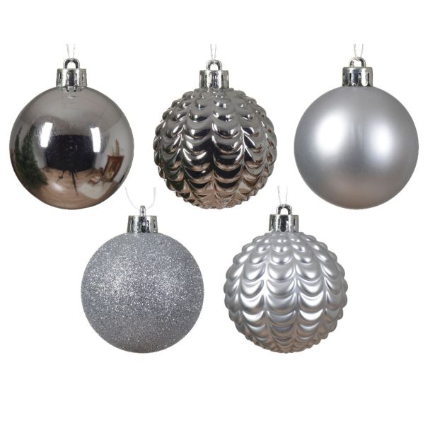 BUNKA IZ UMETNE MASE DECORIS SREBRNA V TUBI 80/1 RAZLIČNE VELIKOSTI