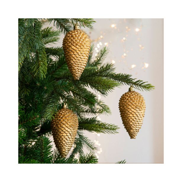 BUNKA IZ UMETNE MASE DECORIS STORŽ, 12 CM, ZLAT 4/1