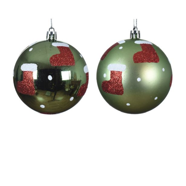 BUNKA IZ UMETNE MASE DECORIS ZELENA S ŠKORNJI MAT/SIJOČA FI 8 CM SORT
