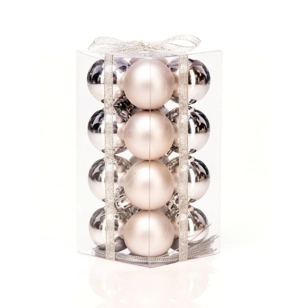 BUNKA IZ UMETNE MASE GLOSSTYLE 40 MM SREBRNE 44212