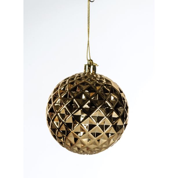 BUNKA IZ UMETNE MASE GLOSSTYLE DEKOR 8 CM ZLATA SORTIRANO