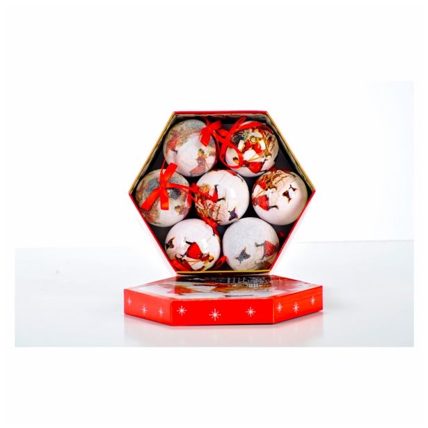 PVC BUNKA GLOSSTYLE BUNKE V ŠKATLI 14 KOSOV 5 CM 7 POSUTIH, 7 GLADKIH