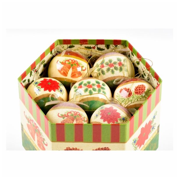 PVC BUNKA GLOSSTYLE BUNKE V ŠKATLI 14 KOSOV 5 CM 7 POSUTIH, 7 GLADKIH