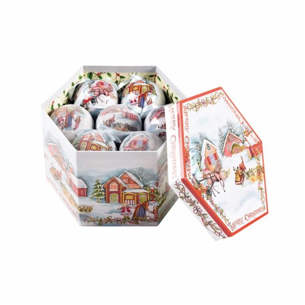 PVC BUNKA GLOSSTYLE BUNKE V ŠKATLI 14 KOSOV 5 CM 7 POSUTIH, 7 GLADKIH