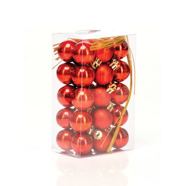 BUNKA IZ UMETNE MASE GLOSSTYLE 30 MM RDEČE 30/1