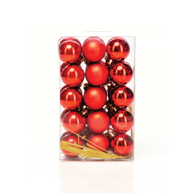 BUNKA IZ UMETNE MASE GLOSSTYLE 30 MM RDEČE 30/1