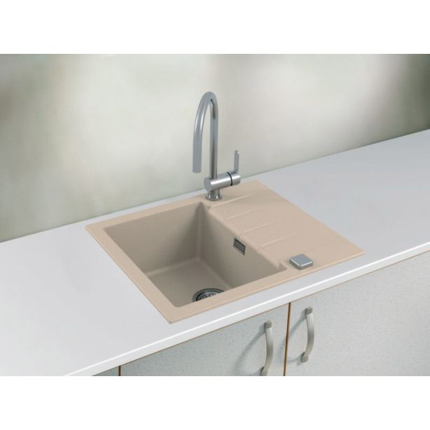 GRANITAL POMIVALNO KORITO ALVEUS CADIT 10, G22 TERRA 590X500 MM