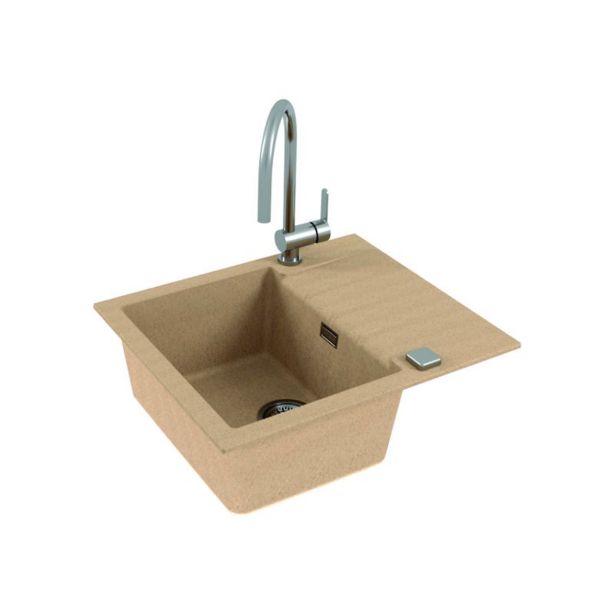 GRANITAL POMIVALNO KORITO ALVEUS CADIT 10, G55 BEIGE 590X500 MM