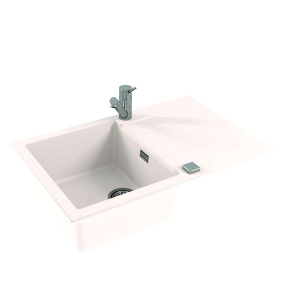 GRANITAL POMIVALNO KORITO ALVEUS CADIT 20, G11 ARCTIC 790X500 MM