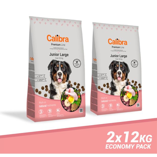 CALIBRA PREMIUM LINE JUNIOR LARGE 2X12 KG