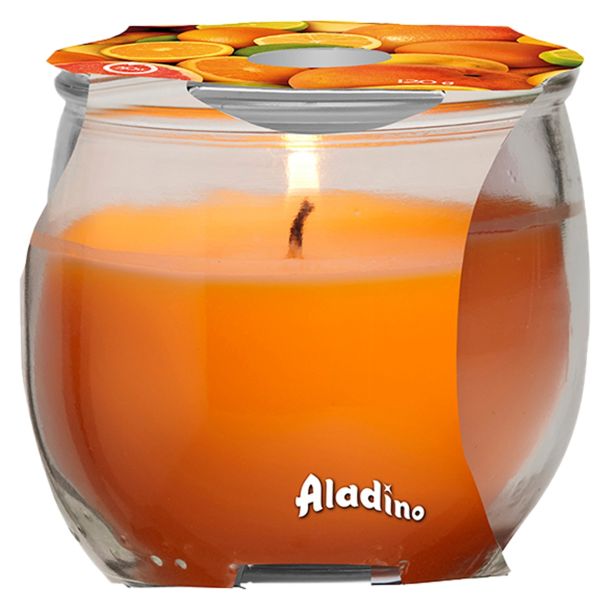SVEČA V KOZARCU ALADINO CANDELS CITRUS