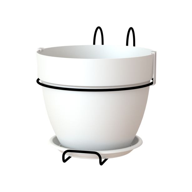 PE ZUNANJI LONEC CAPRI CAMPANA BALKONSKI SET BEL 20CM