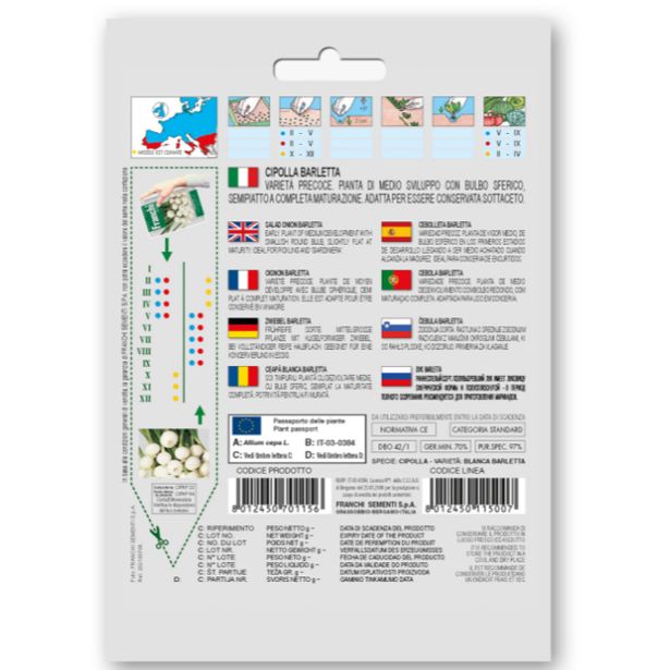 ČEBULNICA FRANCHI SEMENTI ČEBULA BARLETTA