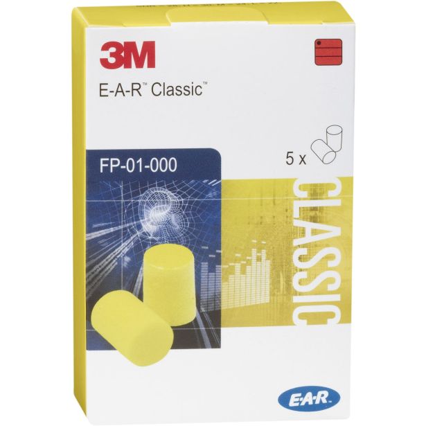 ČEP ZA UŠESA 3M EAR CLASSIC FP-01-000 - 5 PAROV V ZAVITKU