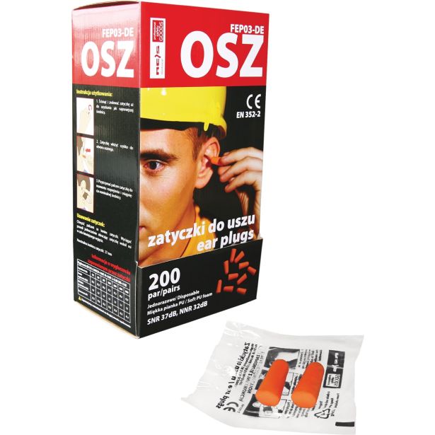 ČEP ZA UŠESA REIS OSZ P ZAŠČITA 37DB ORANŽNI