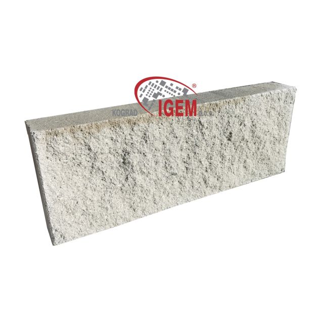 BETONSKA PLOŠČA KOGRAD CEPLJENA VELIKA SIVA 50X19X7