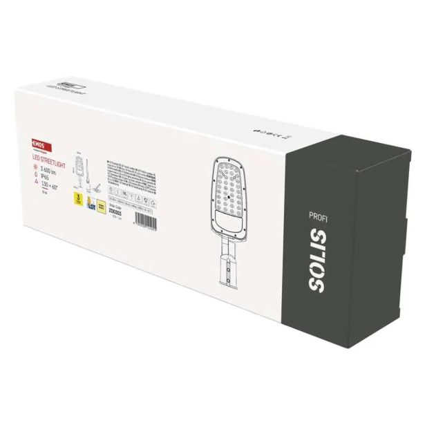 CESTNA SVETILKA EMOS LED SOLIS 30W, 3600 LM TOPLA BELA