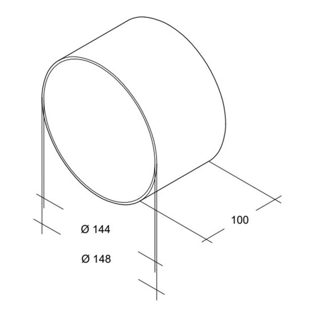 CEV ZA NAPO SICCABO SPOJKA NOTRANJA 150 MM