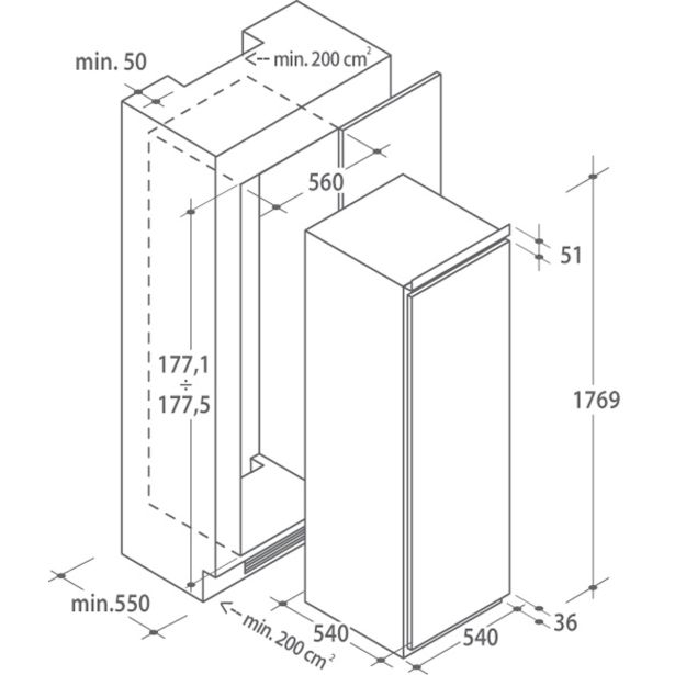 HLADILNIK CANDY CFBO 3550 E/1