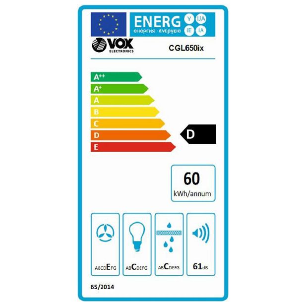 STENSKA KUHINJSKA NAPA VOX CGL650IX