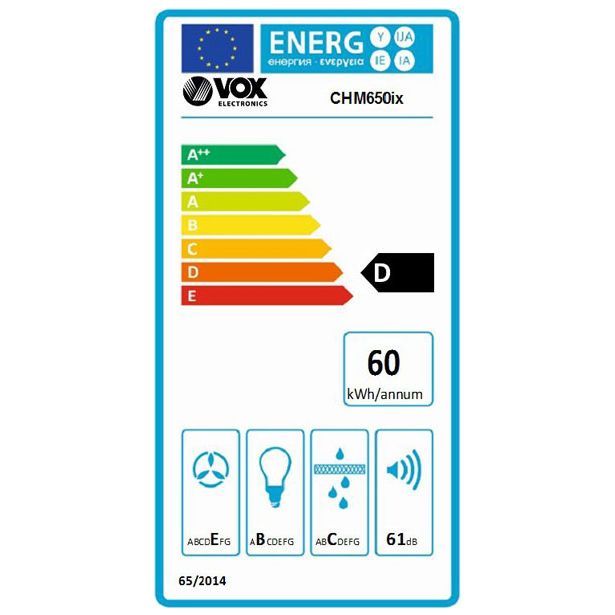 STENSKA KUHINJSKA NAPA VOX CHM650IX