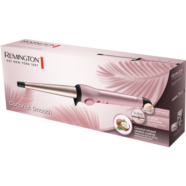KODRALNIK ZA LASE REMINGTON CI5901 COCONUT SMOOTH 13-25MM WAND