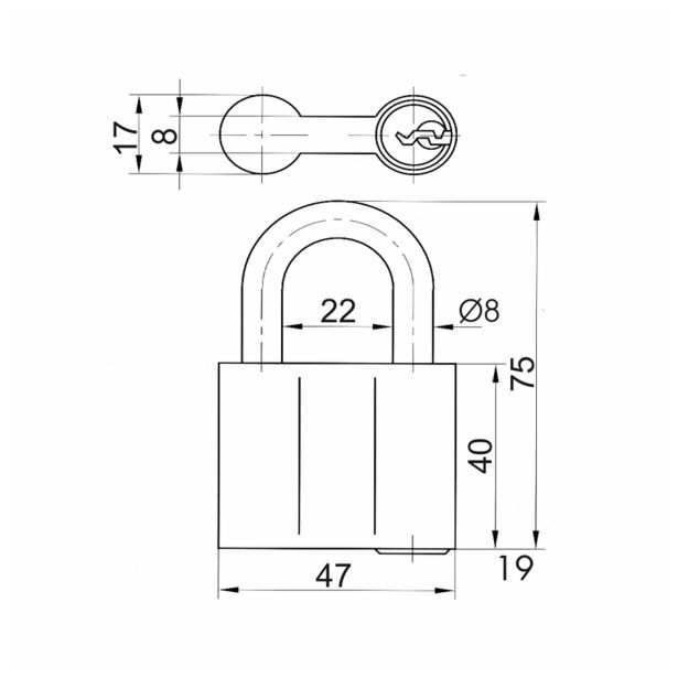 CILINDRIČNA OBEŠANKA TITAN 842/45