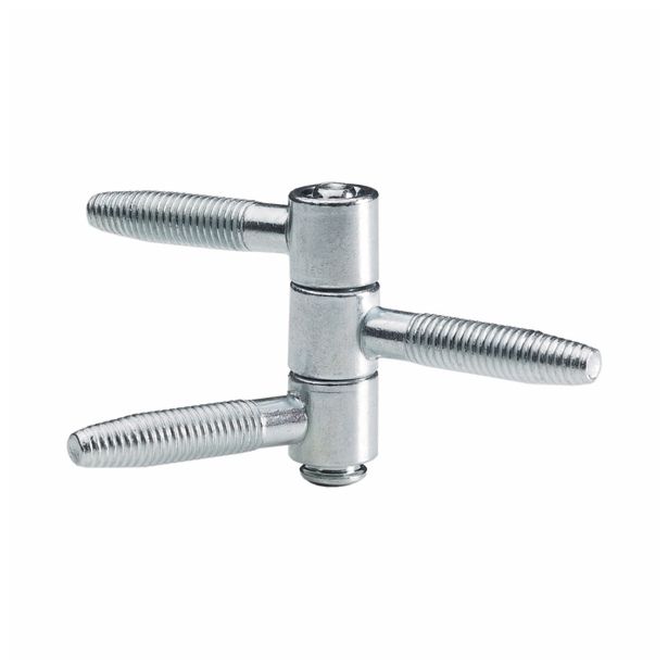 CILINDRIČNA SPONA HETTICH DIY 16 MM, TRODELNA, POCINKANA, V ZAVOJE JE 2 KOS