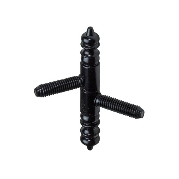 CILINDRIČNA SPONA HETTICH DIY FI 9X66 MM,  DEKORATIVNA, ČRNA, V ZAVOJU STA 2 KOSA