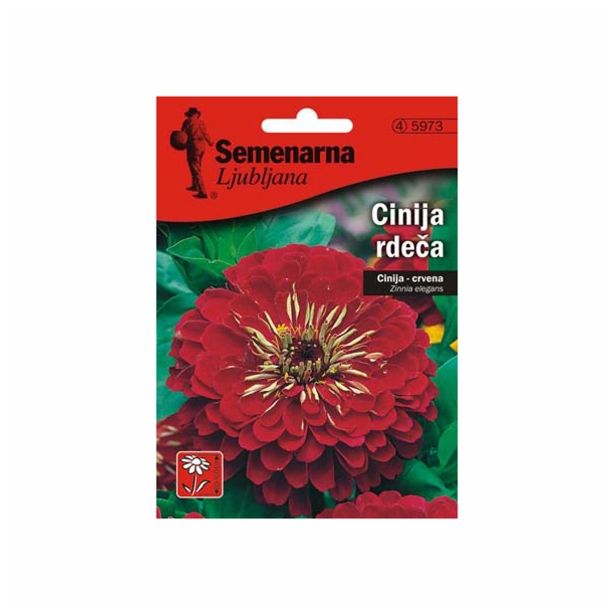 CINIJA SEMENARNA RDEČA ZINNIA ELEG.V MALI VREČICI 5973